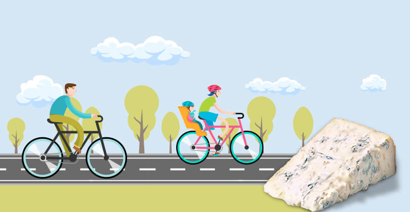 ゴルゴンゾーラと自転車: ウィニングコンビネーション!